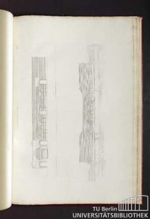 Pl. 7. Coupe et élévation de la Douanne de Mr Reverchon.