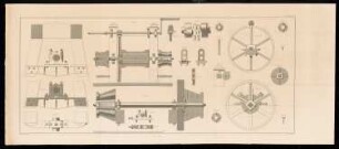 Dampfmaschinen-Bagger für die Vertiefung des Fahrwassers bei Stralsund: Bl. 67: Details des Baggers (aus: Bauausführungen des preußischen Staats, Bd. 1)
