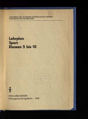 1978: Klassen 5 bis 10