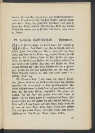 12. Javanische Gastfreundschaft. - Heimwärts.