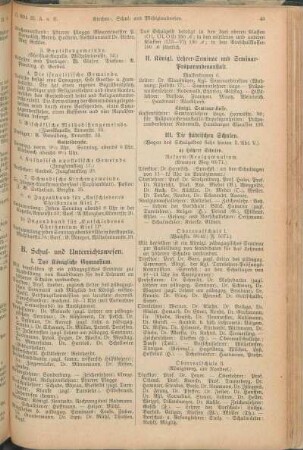 B. Schul- und Unterrichtswesen.