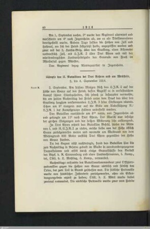 Kämpfe des II. Bataillons bei "Drei Ähren" und am Wettstein