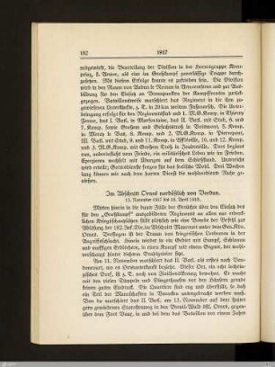 Im Abschnitt Ornes nordöstlich von Verdun