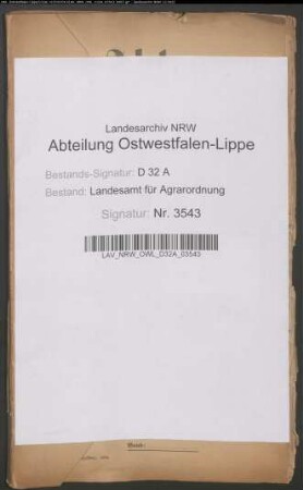 Asseln, Krs. Büren. Servitutenbefreiung