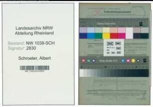 Entnazifizierung Albert Schroeter , geb. 09.09.1885 (Bahnbeamter)