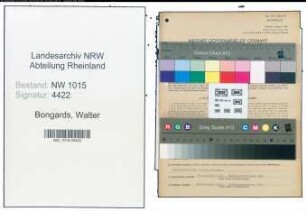 Entnazifizierung Walter Bongards , geb. 24.02.1914 (Polsterer)