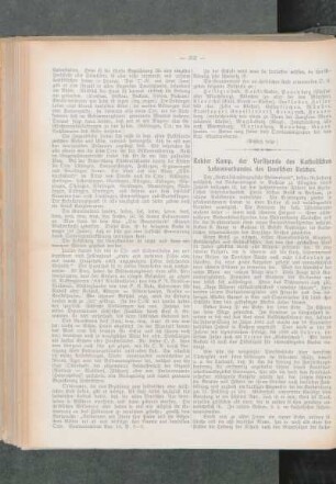Rektor Kamp, der Vorsitzende des Katholischen Lehrerverbandes des Deutschen Reiches