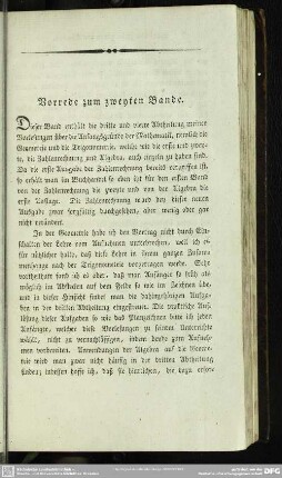Vorrede zum zweyten Bande