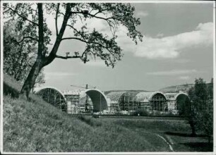 Reichsautobahn-Brücke über der Saale, Deutschland, 1937-1938
