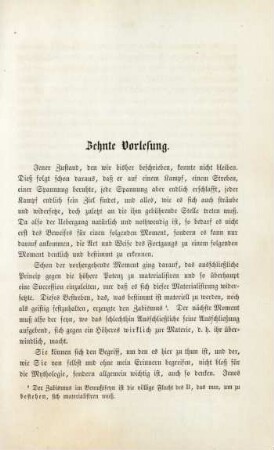 Zehnte Vorlesung