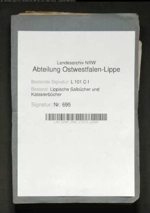 Belege zum Hypothekenbuch (Salbuch) der Stadt Blomberg Nr. 1601-1700
