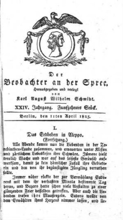 15. Stueck, 11. April 1825