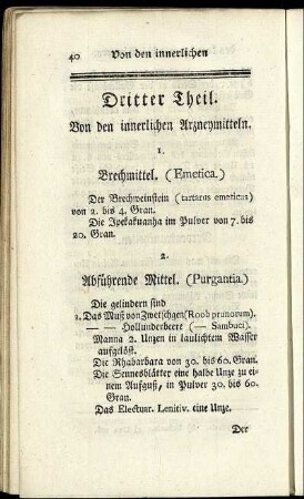 Dritter Theil. Von den innerlichen Arzneymitteln.