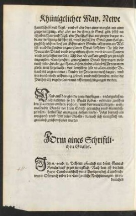 Form aines Schriftlichen Gwalts.