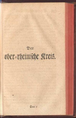 Der ober-rheinische Kreis
