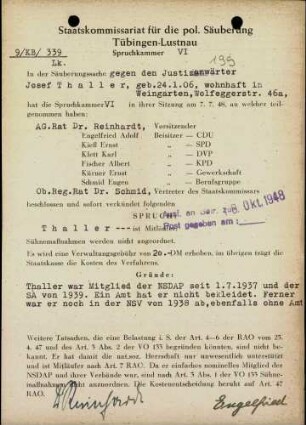Thaller, Josef