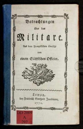 Betrachtungen über das Militare