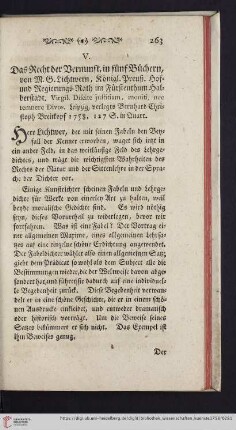 3: [Rezension von: M.G. Lichtwern, Das Recht der Vernunft, in fünf Büchern. Leipzig, 1758]