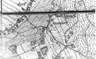 Waldhufen-Attendorf. Meßtischblatt, 1:25.000, Sekt. Niesky