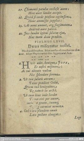 Psalmus LXVII. Deus misereatur nostri