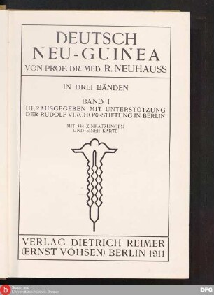 Bd. 1: Deutsch Neu-Guinea