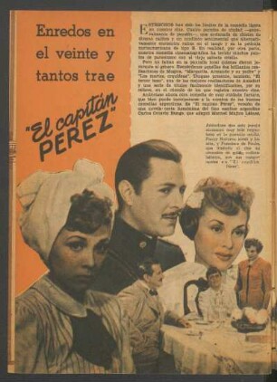 Enredos en el veinte y tantos trae "El capitán Pérez"