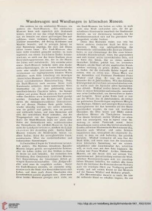 3: Wanderungen und Wandlungen in kölnischen Museen