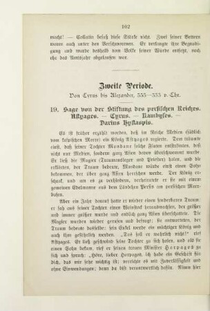 Zweite Periode. Von Cyrus bis Alexander, 555 - 333 v. Chr.