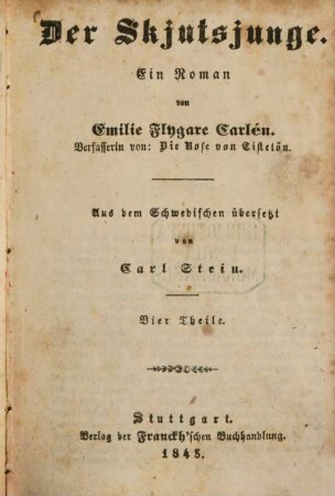 Der Skjutsjunge : ein Roman