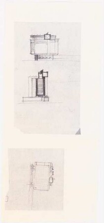 Geschäftshaus Martin-Luther-Straße/Kleiststraße (Philips/Berlin Center), Berlin-Schöneberg 2.Projektstufe: Skizzen: Ansichten