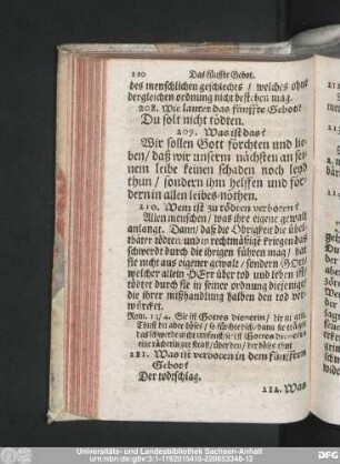 [Das fünffte Gebot.]
