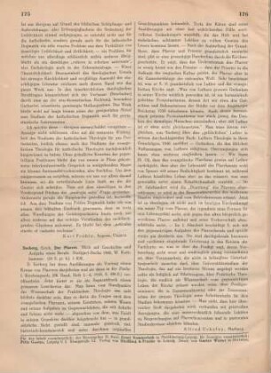 175-176 [Rezension] Seeberg, Erich, Der Pfarrer
