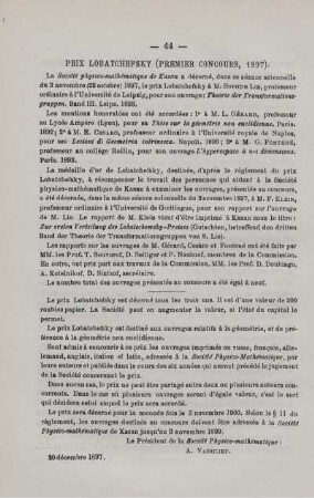 PRIX LOBATCHEFSKY (PREMIER CONCOURS, 1897).