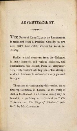 Love laughs at locksmiths : a farce, in two acts