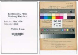Entnazifizierung Erwin Winkler , geb. 03.02.1920 (Polizist)