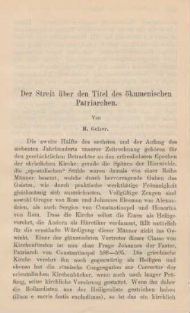549-584 Der Streit über den Titel des ökumenischne Patriarchen