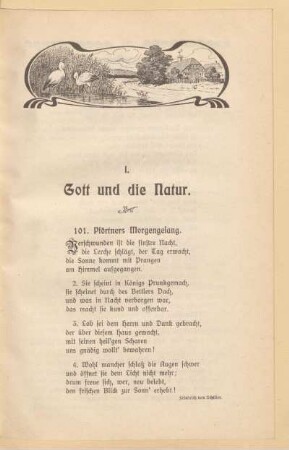 I. Gott und die Natur