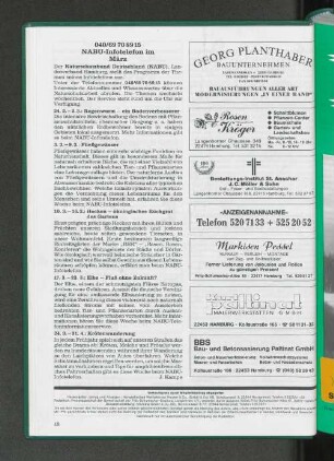 040/69708915 NABU-Infotelefon im März