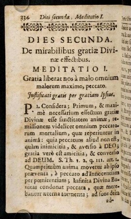 334-396, Dies Secunda. De mirabilibus gratiae Divinae effectibus.