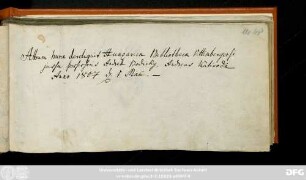 Amicitiae : Stammbuch Andreas Bodicky