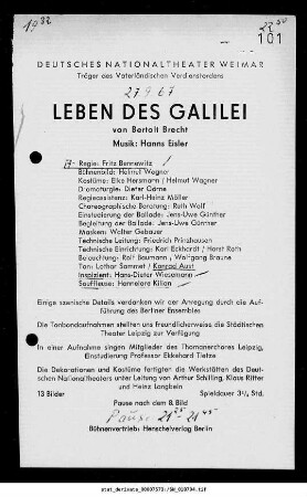 Leben des Galilei