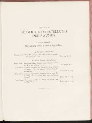 Tafeln zu § 6: Bildliche Darstellung des Raumes. [Taf. 94 - 119]