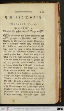 Emilie Booth: Viertes Buch