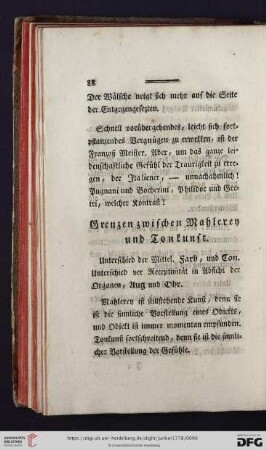 Grenzen zwischen Mahlern und Tonkunst