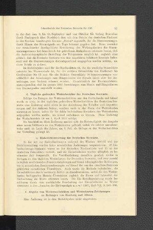 e. Eisberichterstattung der Deutschen Seewarte.