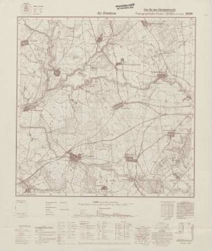 2838 Gr. Pankow, Topographische Karte 1:25000 (4cm - Karte)