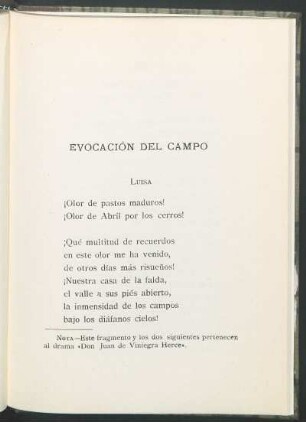 Evocación del campo