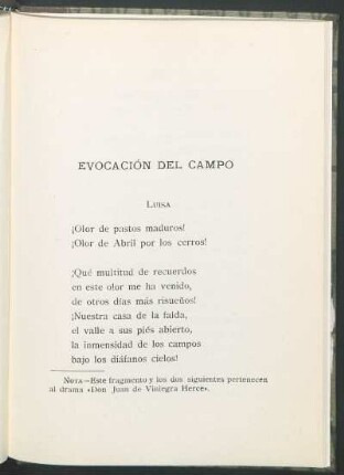 Evocación del campo