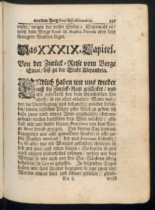 Das XXXIX. Capitel.