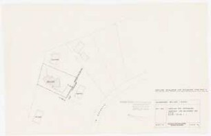 Haus Bolland, Kassel: Lageplan für Stützmauern (Blatt 10) 1:500